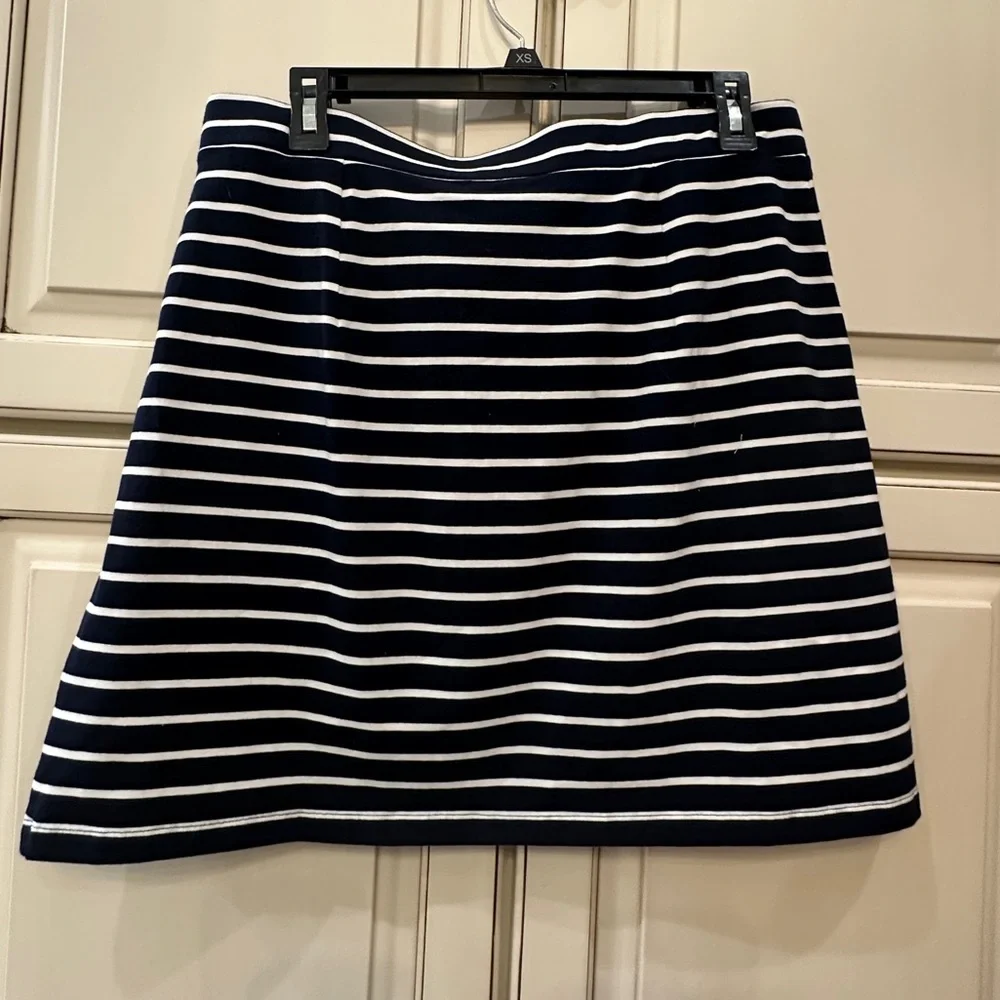 Tommy Hilfiger Blue and White A-Line Mini Skirt Casual - Picture 4 of 5